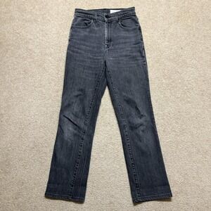 Imogene And Willie Sophie Jeans Womens 26 Charcoal High Rise Straight Denim